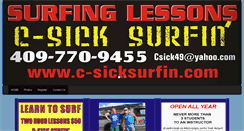 Desktop Screenshot of c-sicksurfin.com